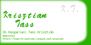 krisztian tass business card